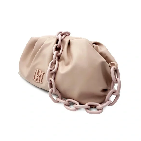 Badgley Mischka Clutch Bag - TAUPE NWT - Picture 3 of 6